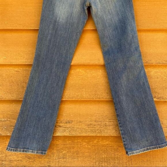 Calvin Klein Jeans Lean Boot Button Pockets Blue Jeans Size 27/4 - Picture 10 of 12